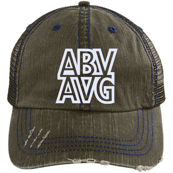 ABV AVG Co Distressed Unstructured Trucker Cap